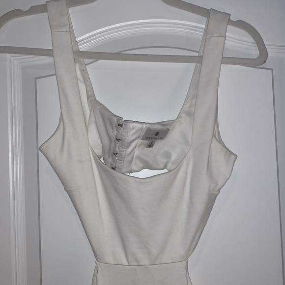 Socialite Women's Cut-out Bodycon Sleeveless Midi Dress in White small - Picture 5 of 8